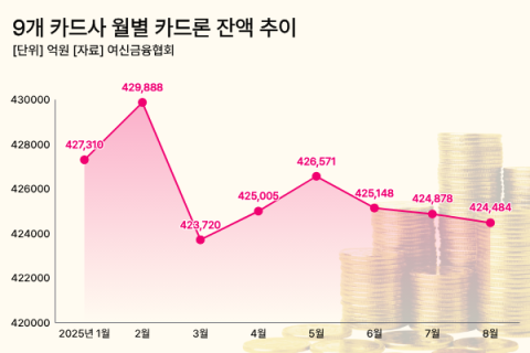 가계대출 규제에 신용카드 &lsquo;카드론 잔액&rsquo; 석 달 연속 내리막
