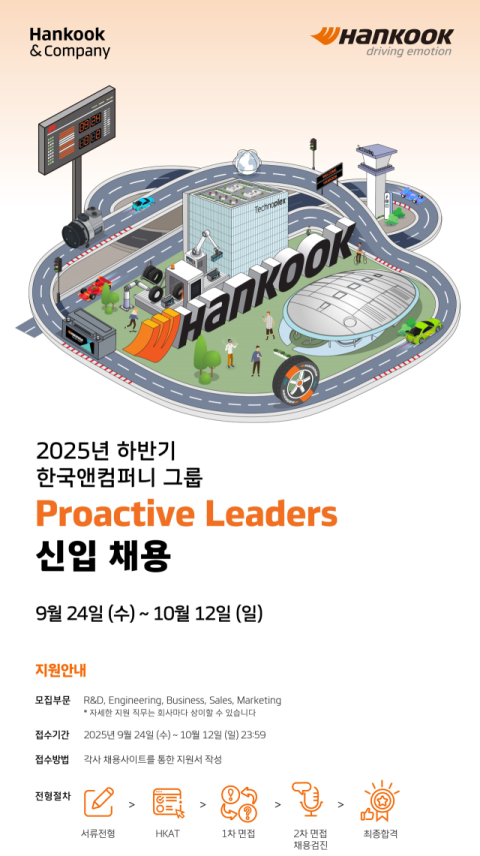 한국앤컴퍼니그룹, 2025 하반기 신입사원 공개 채용