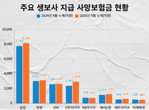 생보사 지급 사망보험금 1349억&uarr;&hellip;유동화 정책 효과 &lsquo;가시화&rsquo;