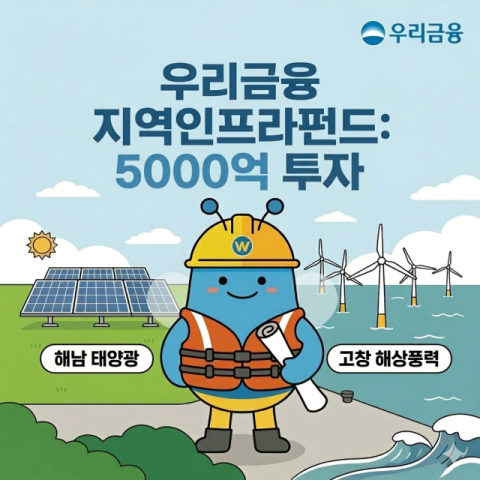 우리금융, 5천억 지역인프라펀드 조성&hellip;재생에너지 투자