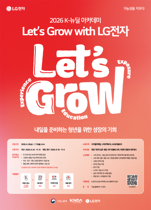LG전자, 취업 준비 청년 대상 실무 교육 모집&hellip;AX 등 미래 사업 분야 경험 제공