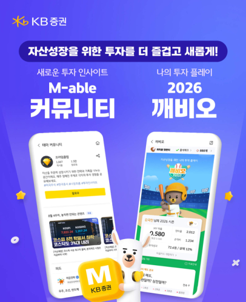 KB증권, 야구 활용한 투자 분석 서비스 &lsquo;깨비오&rsquo; 출시