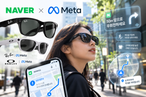메타 AI 글래스, 네이버가 길 안내 맡는다&hellip;네이버 지도, 메타 AI 에이전트와 &lsquo;결합&rsquo;