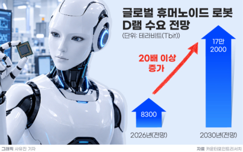 &ldquo;HBM 이어 &lsquo;로봇용 D램&rsquo;도 뜬다&rdquo;&hellip;삼성&middot;SK, &lsquo;로봇 메모리&rsquo;도 기선 잡는다