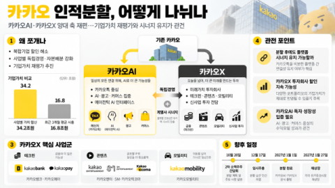 카카오 계열사 CEO 총출동&hellip;인적분할 앞두고 시장 설득 총력